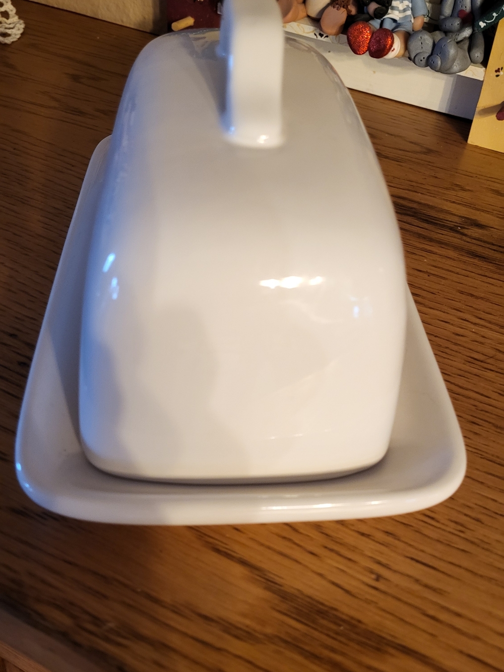 Rae Dunn White Ceramic Butter Crock with Black Lettering - Picture 3 of 6